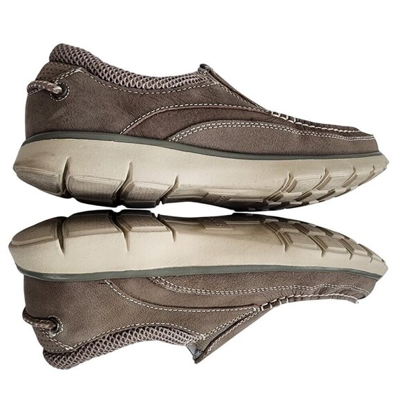 Dockers Leather Casual Slip-On Loafers Boat Shoes Tan Beige Men's 8 - Picture 8 of 10